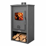 Krbová kamna BLIST B2 E s výměníkem, 13 kW, antracit