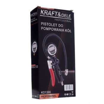 Kraft&Dele KD1366 nafukovací pistole s LCD manometrem 0-12bar