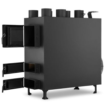 HIGHER horkovzdušná kamna a kotel na tuhá paliva PN5 - 50kW