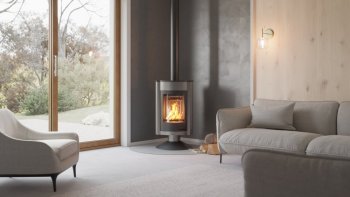 HS FLAMINGO krbová kamna MASTERFLAMME Medie II - šedá