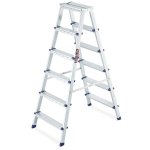 Dvoustranný žebřík HIGHER S-1206, 2x6, pracovní výška 334 cm