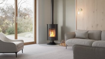 HS FLAMINGO krbová kamna MASTERFLAMME Medie II - černá