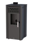 Peletová kamna BRONPI EVA, 13 kW, černá