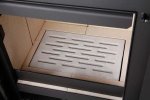 HAAS+SOHN krbová kamna NIVALA s výměníkem černá, béžová dlažba