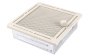 Krbová mřížka 16x16 cm, PREMIUM TREND krémový brokát s žaluzií