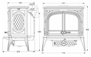 KAWMET krbová kamna Premium HELIOS S8 ECO