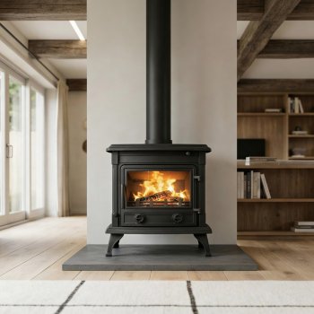 Krbová kamna NORDflam ASTI, 10 kW, černá