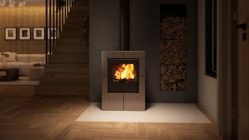 HS FLAMINGO krbová kamna EVENES - šedá