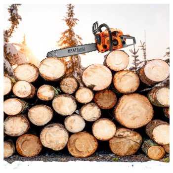 Kraft&Dele KD10613 řetězová benzinová pila 5,9HP 16"+18"