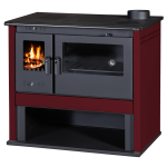 VICTORIA sporák na tuhá paliva Viki Lux - bordeaux