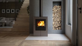 HS FLAMINGO krbová kamna EVENES - šedá