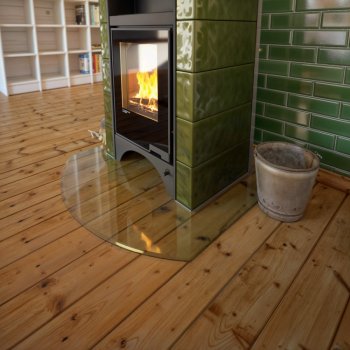 Kachlová kamna AQUAFLAM VARIO PERU 11kW, kachle zelená (teplovzdušná verze)