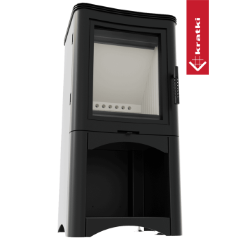 KRATKI krbová kamna KOZA K5 s úložným prostorem - černá