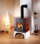 HAAS+SOHN kachlová kamna EBOLI AL II s výměníkem - černá, hnědá kachle, vychlazovací smyčka