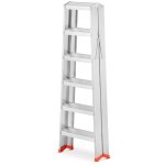 Montážní dvoustranný žebřík HIGHER S-1906, 2x6, pracovní výška 326 cm