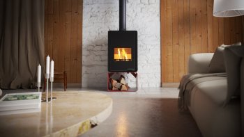 HS FLAMINGO krbová kamna DELUXE PENTAI - červená