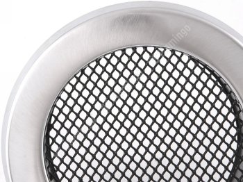 Krbová mřížka kulatá 125mm broušený chrom