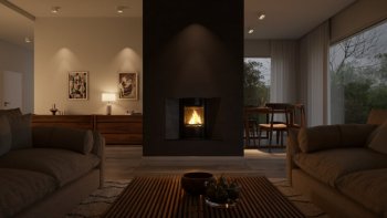 HS FLAMINGO krbová vložka AQUAFLAM 7 PANORAMA s výměníkem a základní regulací