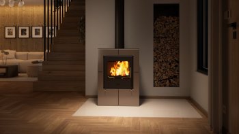 HS FLAMINGO krbová kamna EVENES - šedá