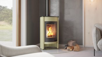 HS FLAMINGO krbová kamna MASTERFLAMME Medie I - olivová