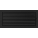 Krbová mřížka 22x45 BASIC černá s žaluzií
