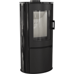 KRATKI krbová kamna KOZA AB s ocelovou horní deskou - černá kachle