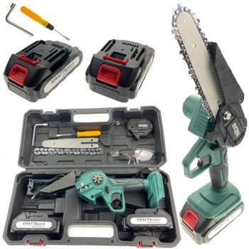 Kraft&Dele AKU řetězová pila 21V 18,5cm KD10623 + 2x baterie - Použito