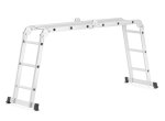 Multifunkční kloubový žebřík s plošinou HIGHER ML-103A, 4x3, pracovní výška 450 cm
