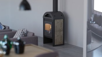 HS FLAMINGO krbová kamna MELAND - bělený dub