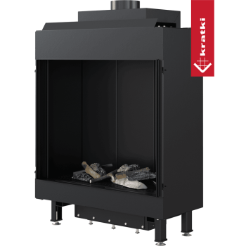 KRATKI Krbová plynová vložka LEO 76/62/G31/37MBAR na propan, pravé prosklení