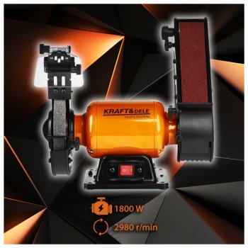 Kraft&Dele KD568 kotoučová pásová bruska 1,8kW 2v1