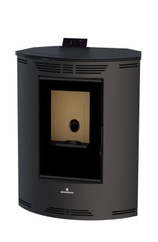 Peletová kamna Bronpi PRINCESA, 10,3 kW, černá