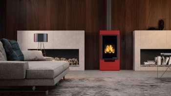 HS FLAMINGO krbová kamna DELUXE SINGA - červená