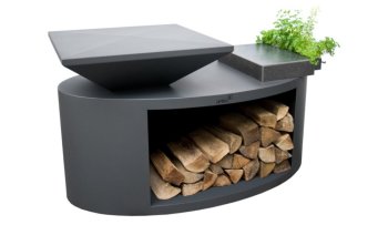 ARTISS Zahradní gril G3 Grafit s deskou z uhlíkové oceli