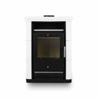 Kachlová kamna NORDflam SENTRA, 6 kW, krémová