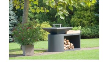 ARTISS Zahradní gril G3 Corten s deskou z nerezové potravinářské oceli