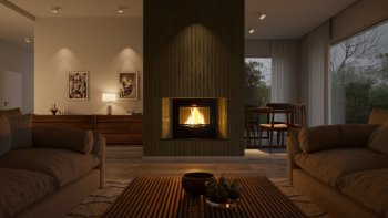 HS FLAMINGO krbová vložka AQUAFLAM 25 ROVNÁ s výměníkem a základní regulací