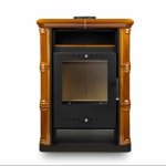 Kachlová kamna NORDflam SENTRA, 6 kW, hnědá