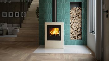 HS FLAMINGO krbová kamna EVENES - krémová