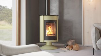 HS FLAMINGO krbová kamna MASTERFLAMME Medie II - olivová