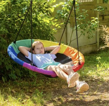 KRUZZEL 25285 Houpačka čapí hnízdo 100 cm