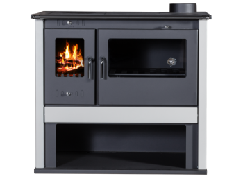 VICTORIA sporák na tuhá paliva Viki Lux - slonová kost