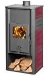 Krbová kamna BLIST ROMA E s výměníkem, 21 kW, červená