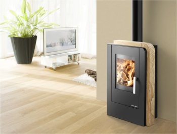 HAAS+SOHN krbová kamna NORDBY - černá/Woodstone Prestige