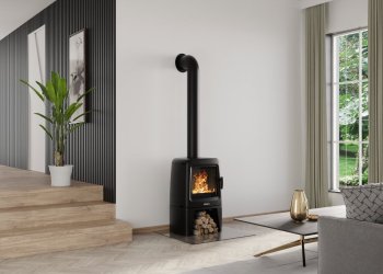 Krbová kamna NORDflam CARINI, 8,4 kW, černá