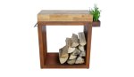 Stůl ARTISS Corten velký, 80 x 45 x 91 cm, dřevo