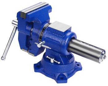 Víceúčelový dílenský svěrák KRAFT&DELE KD5993, 125 mm, otočný 360°