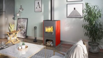 HS FLAMINGO krbová kamna ESPO III červená