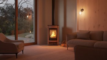 HS FLAMINGO krbová kamna MASTERFLAMME Medie I - krémová