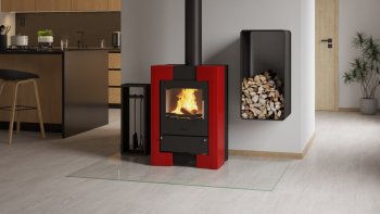 HS FLAMINGO krbová kamna ESPO II - červená